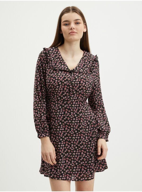 Black floral dress ONLY Rosa - Women