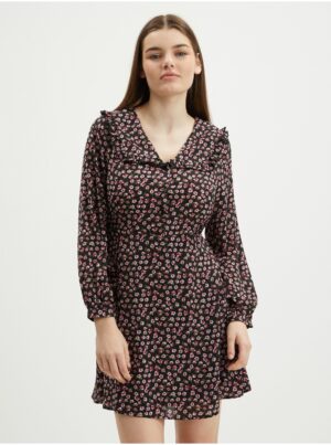 Black floral dress ONLY Rosa - Women