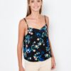 Black floral top CAMAIEU - Women