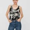 Black floral top VERO MODA Easy - Women's