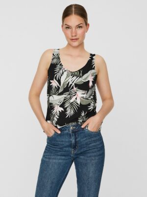 Black floral top VERO MODA Easy - Women's