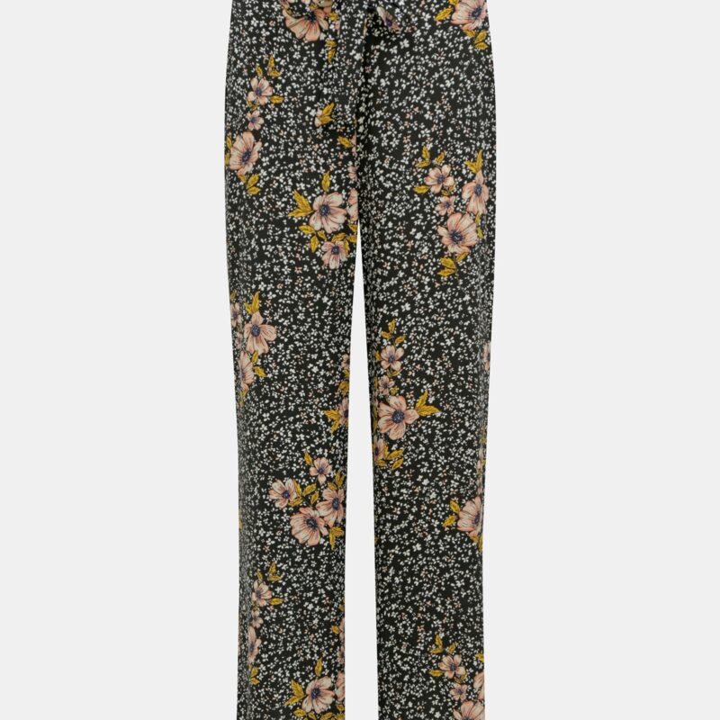 Black floral trousers ONLY Nova - Women