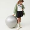 Black girls' faux leather shorts name it Flarita - Girls