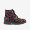 Black girl's floral ankle boots Richter - Girls