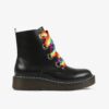 Black girls' leather ankle boots Richter - Girls
