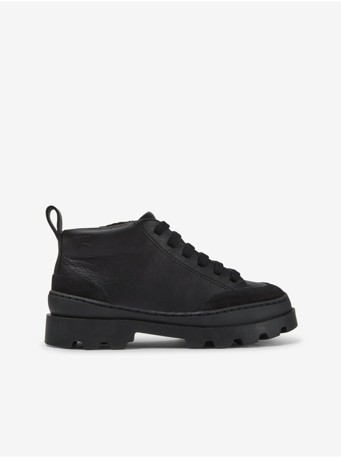 Black girl's leather shoes Camper Brutus - unisex