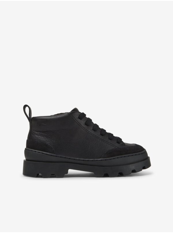 Black girl's leather shoes Camper Brutus - unisex