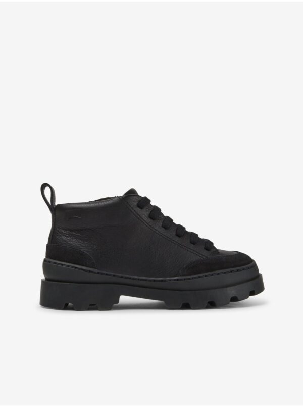 Black girl's leather shoes Camper Brutus - unisex