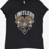 Black girly T-shirt ONLY Lucy - unisex