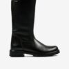 Black girly leather boots Richter - Girls
