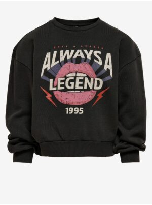 Black girly sweatshirt ONLY Lucinda - Girls