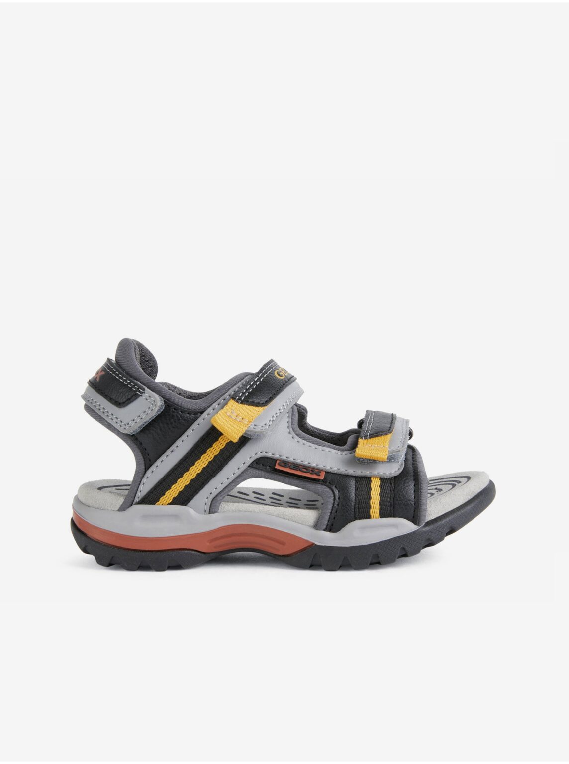 Black-gray boys' sandals Geox Borealis