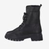 Black leather ankle boots Tamaris - Ladies