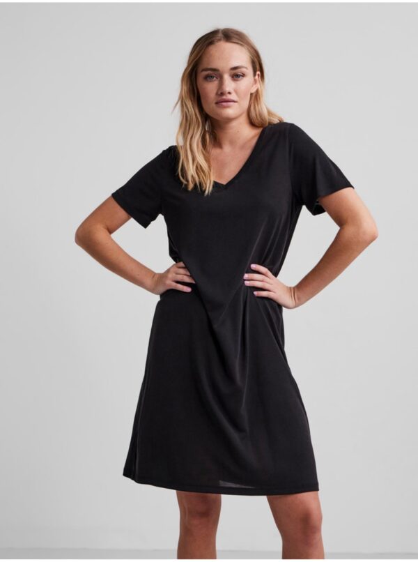 Black loose basic dress Pieces Amala - Women's