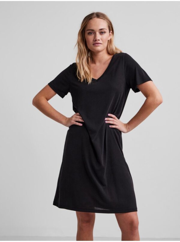 Black loose basic dress Pieces Amala - Women's