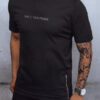 Black men's Dstreet z T-shirt with print