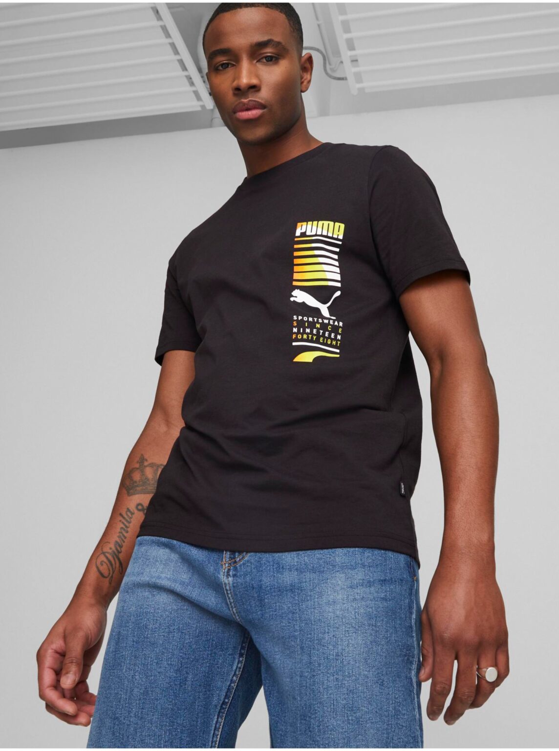 Black men's T-shirt Puma - Men's