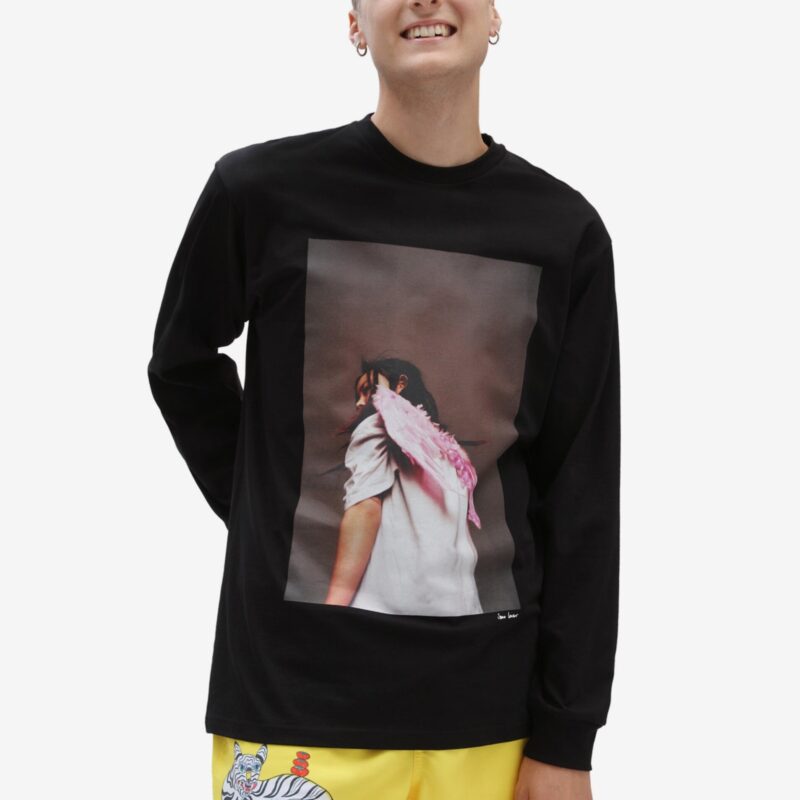 Black men's T-shirt with VANS Pride print - Men's