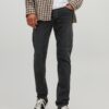 Black men's slim fit jeans Jack & Jones Glenn - Men's