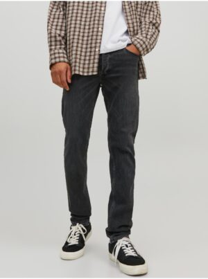 Black men's slim fit jeans Jack & Jones Glenn - Men's