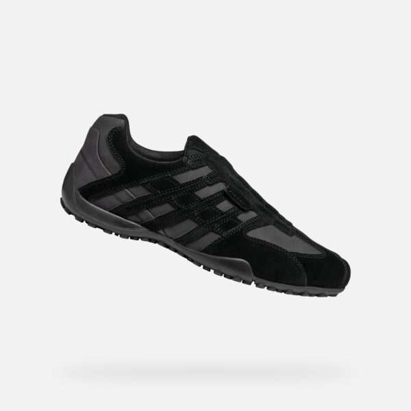 Black men's sneakers Geox Uomo Snake - Men's