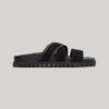 Black men's suede slippers Tommy Hilfiger