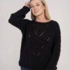 Black openwork sweater By o la La