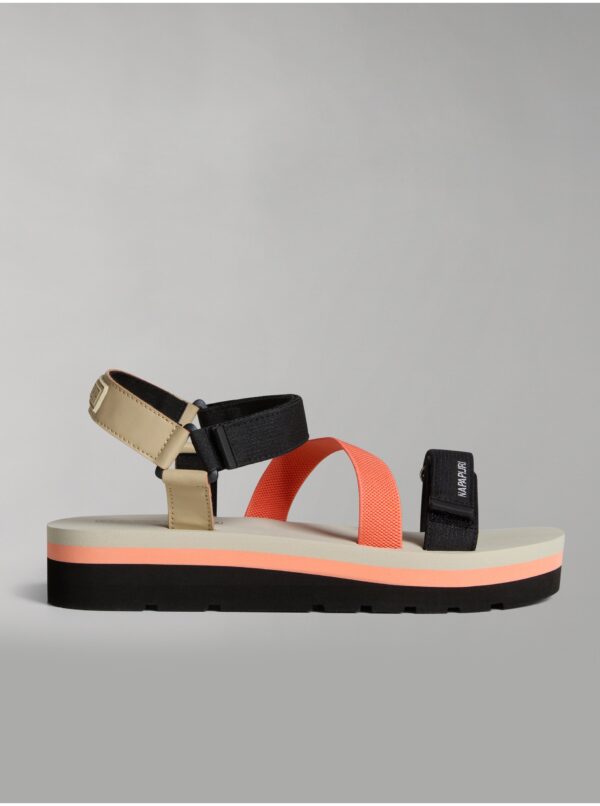 Black-orange women's sandals NAPAPIJRI - Women's