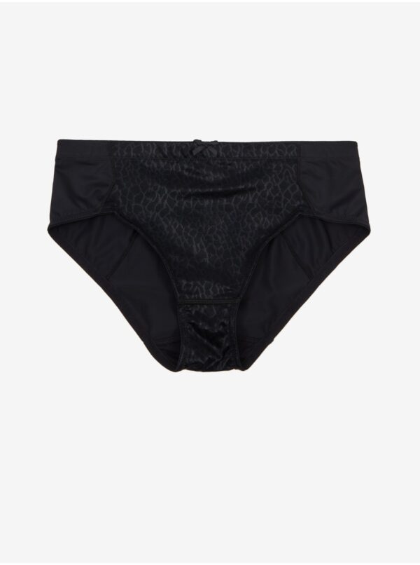 Black panties with small pattern DORINA - Women