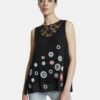 Black patterned blouse Desigual -Tebas - Ladies