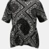 Black patterned blouse Noisy May Paise - Women