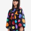 Black patterned dress Desigual Alexa for girls - Girls