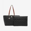 Black patterned shopper Tamaris Anastasia Lock - Women