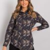 Black patterned women's shirt Edgewood RUE PARIS