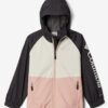 Black-pink children's lightweight waterproof jacket Columbia Dalby Springs - unisex