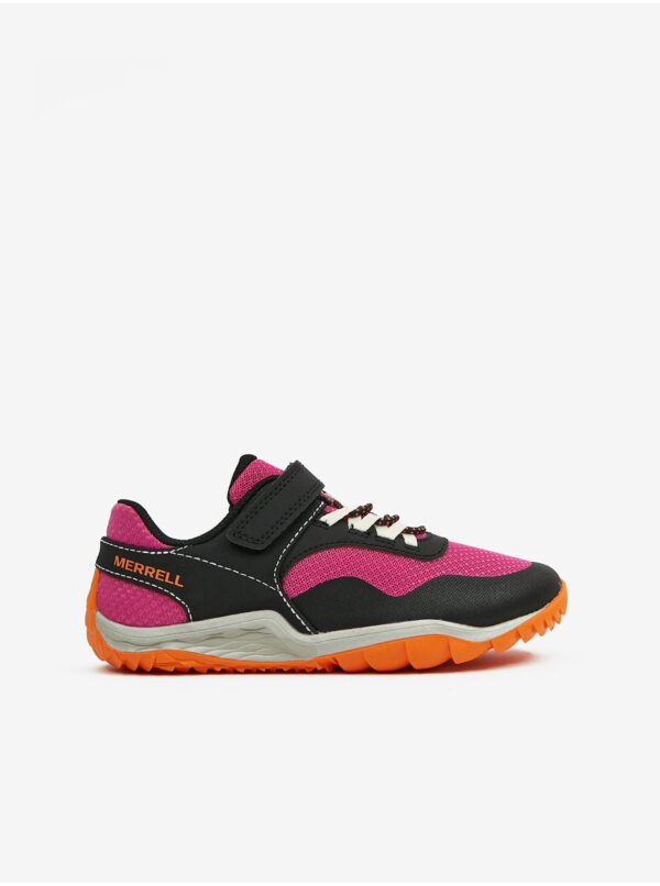 Black-pink girls' sneakers Merrell Trail Glove 7 A/C - Girls