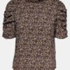 Black-purple floral blouse JDY Mia - Ladies