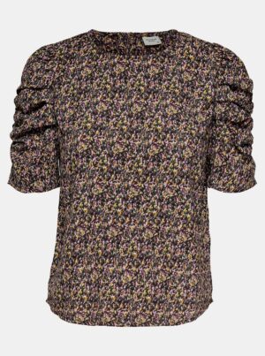 Black-purple floral blouse JDY Mia - Ladies