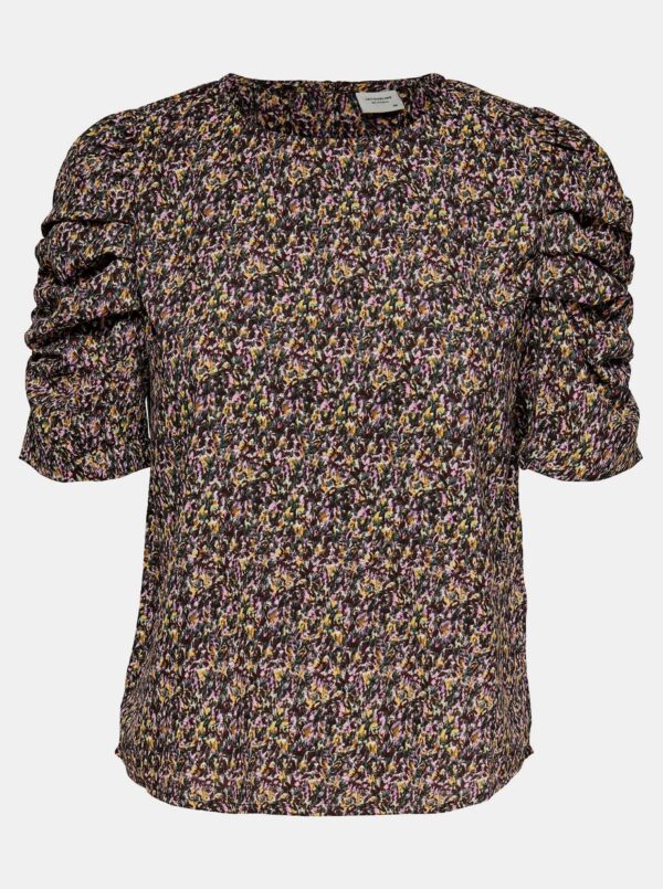 Black-purple floral blouse JDY Mia - Ladies