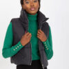 Black quilted vest OCH BELLA