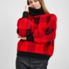 Black-red ladies checkered sweater ORSAY - Women