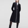 Black shirt dress KARL LAGERFELD - Women's