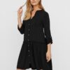 Black shirt dress VERO MODA Michalla - Women