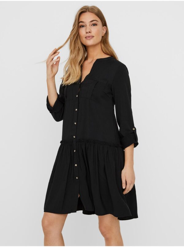 Black shirt dress VERO MODA Michalla - Women