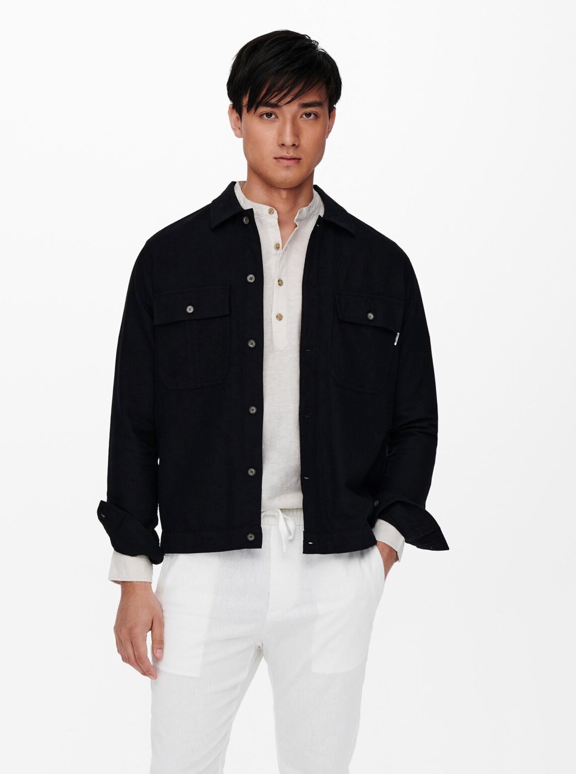 Black shirt jacket ONLY & SONS - Men's