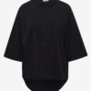 Black shirt with extended back Fransa - Women