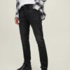 Black slim fit jeans Jack & Jones Glenn - Men's