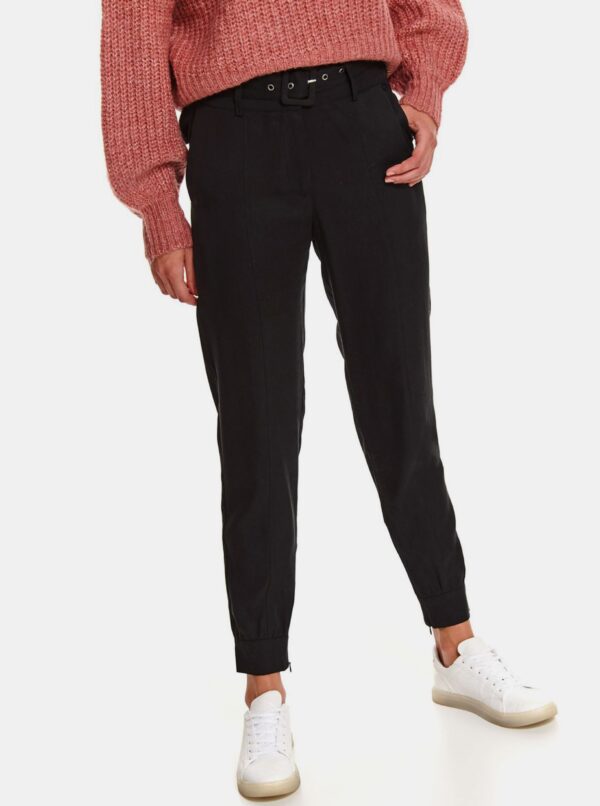 Black trousers with belt TOP SECRET - Women