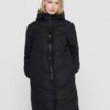 Black winter stitch coat Jacqueline de Yong