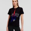 Black women's T-shirt KARL LAGERFELD Paris - Women's